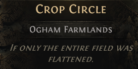 MMOJUGG Path of Exile 2 CROP CIRCLE---ACT 1 Details View of Item Function and Use